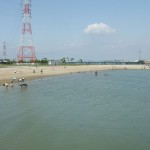 のどかな　亀崎　海水浴