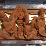 南組南車 壇箱下部 初代彫常作 蹴込み「五人囃子」