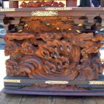 南組南車 壇箱 立川和四郎富昌作「馬師皇と龍」 龍側 波