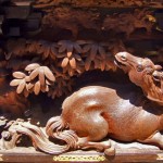 南組南車 壇箱 立川和四郎富昌作「馬師皇と龍」 馬師皇側 馬