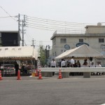 式典の準備が着々と進んでおります。