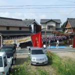 幕も干しました。ゆがんでしまって、データで遊べないなぁ。