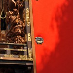 大幕留め具の獅子が笑ってるわ