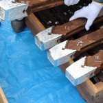 高欄にあるものなので、こんな風に見られるのは、組立・解体のときだけですねぇ。