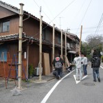 海老紙（祝儀張り出し用紙）を貼るための掲示板を設置