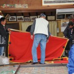 そろそろ幕の準備をします。