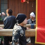 梶方も少し緊張気味です。