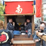 成岩神社打ち込み直前　囃子方