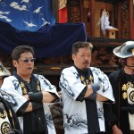 三番叟前の木遣り　急遽の副祭務長が音頭取りに！