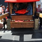 囃子の人達用に下足置きが整えてありました。