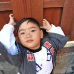 その息子　はるくん。ちょっと照れ屋でかわいい～ん