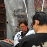 出立ちの前に、恒例の木遣です。安全な運行を祈願します。