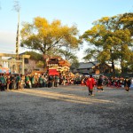 南組南車　神社への打ち込み 3