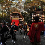 南組南車　神社への打ち込み 5