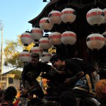 南組南車　神社への打ち込み 10