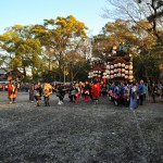 南組南車　神社への打ち込み 12　左側に何かが…？