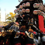 南組南車　神社への打ち込み 18