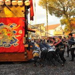 西組神車 神社への打ち込み 3