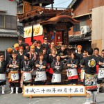 若衆の集合写真 の準備中