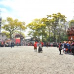 南組南車 神社打ち込み 1