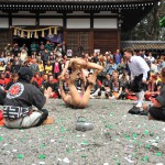 かけられている方も、かけてる方も痛い！痛い！