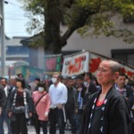 ?成車の囃子長。納得いかないのかな。渋い表情だね