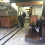 部材を箱に入れて、それぞれあるべき場所に収納されました。 掃除もして、鞘の中はきれいです。収納場所がほんとにいっぱいですごい！