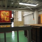 山車の横を抜けて奥の階段を上ると…