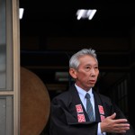 今日の司会者 南車の縁の下の力持ちです。皆さんがお揃いになったのでご案内を始めたようです。